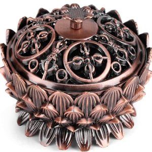 Metal Lotus incense holder